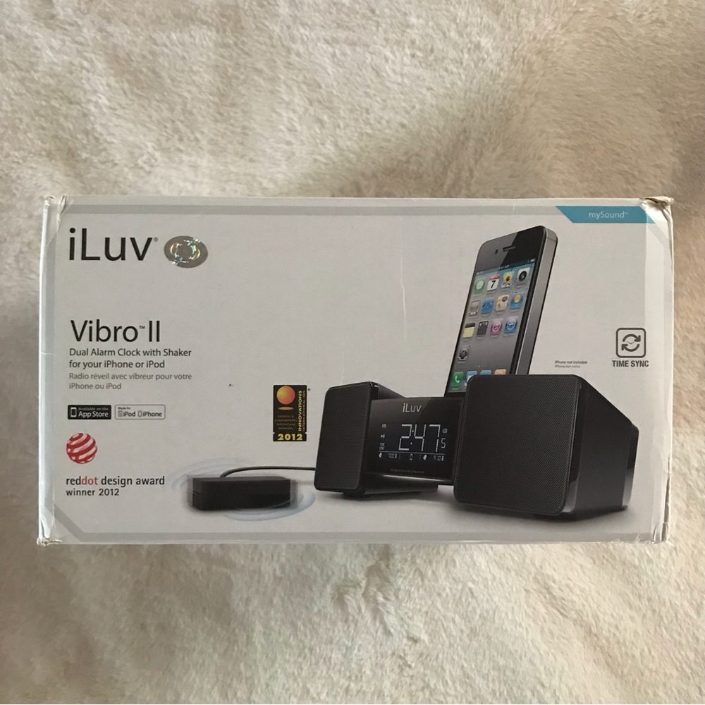 iLuv Vibro II Dual Alarm Clock with Shaker